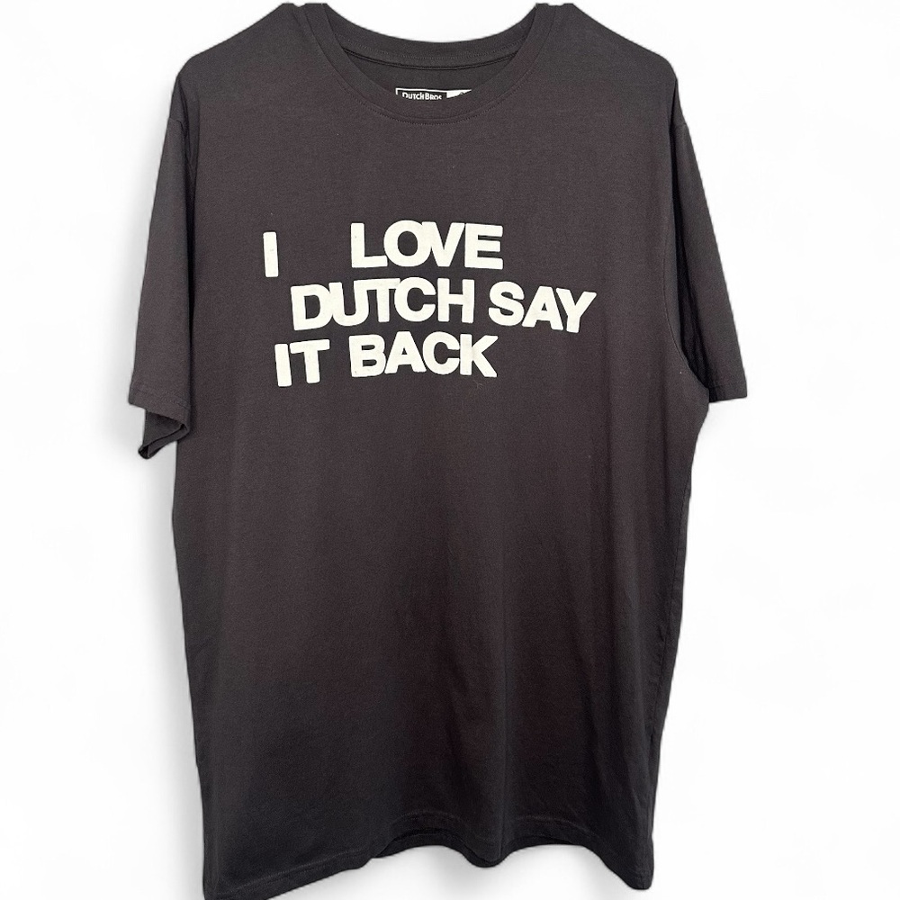 Dutch Bros Lonely Ghost Latest Drop XXL Charcoal “I Love Dutch…” Like New